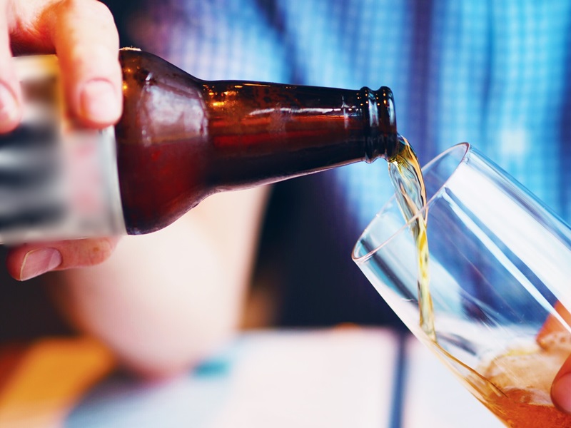 疫情致啤酒產量大減。示意圖