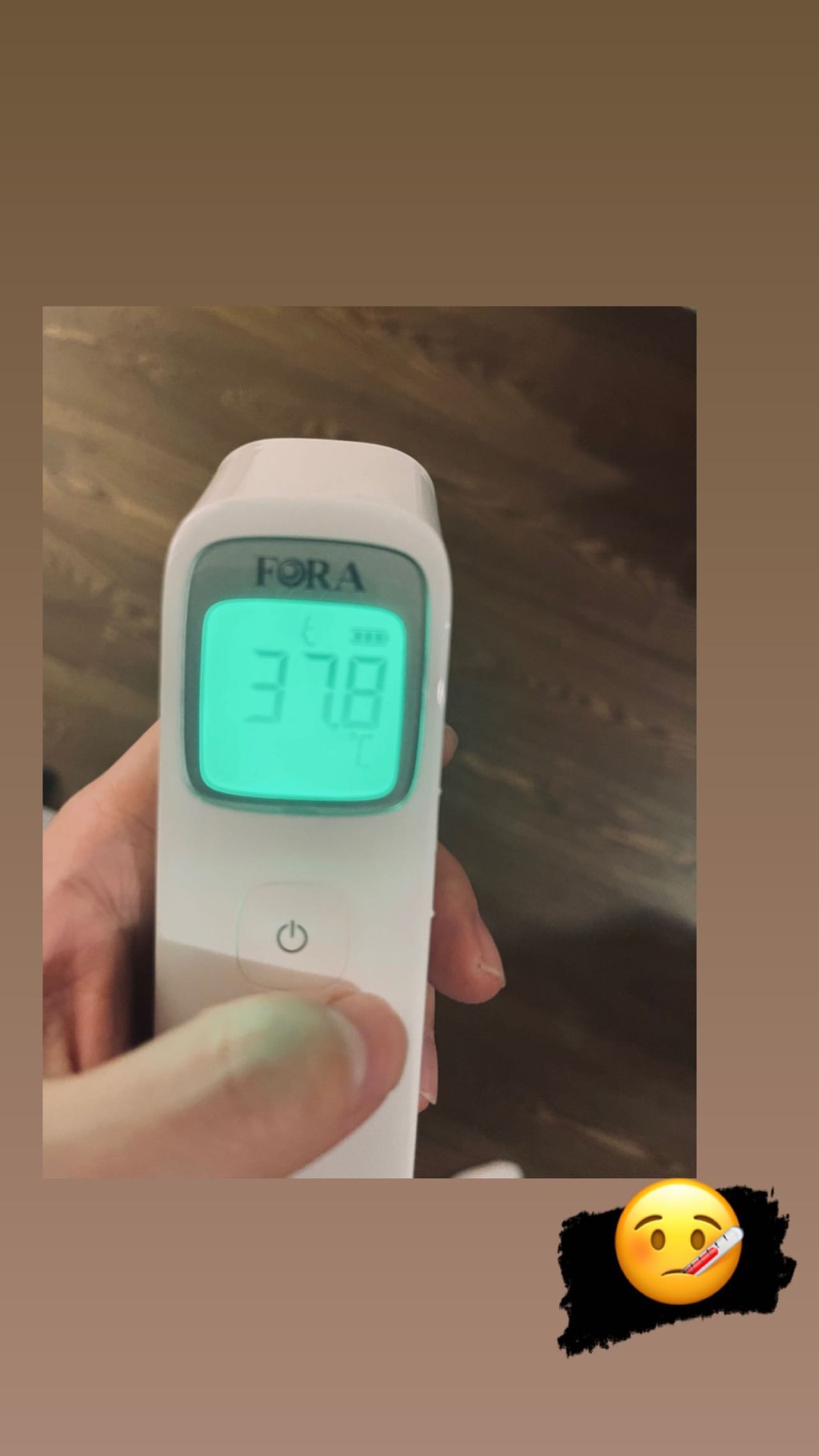 雖然已降溫至37.8度,但仍屬低燒。