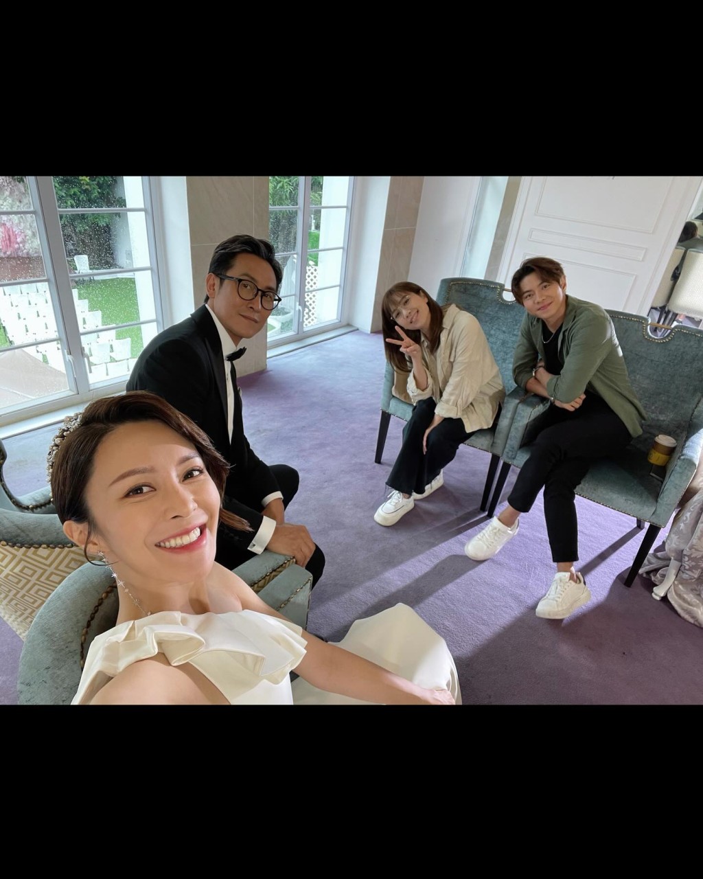 张曦雯、马德钟、黄智雯和罗天宇在《再见·枕边人》中，合作愉快。