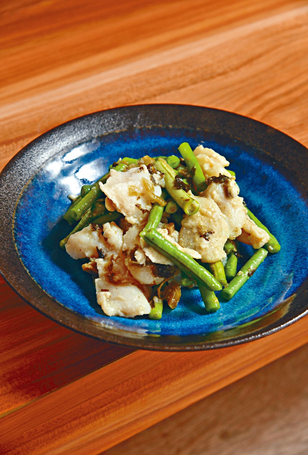 雪菜豆角炒鱼柳