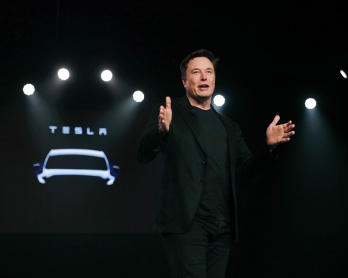Tesla行政总裁马斯克（Elon Musk）宣布，欧洲厂房选址为德国柏林。AP

