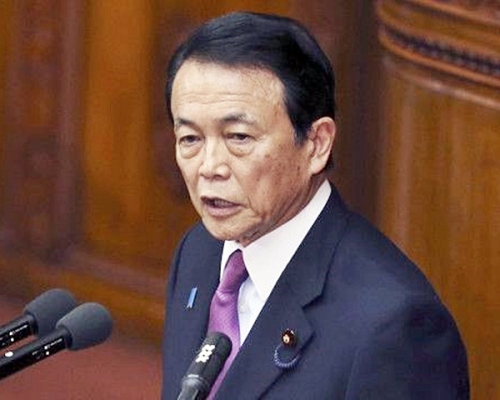日本副首相麻生太郎稱,如果中國以武力攻擊台灣,日本將行使「集體自衛權」。中國外交部指有關言論極其錯誤且危險。AP資料圖片