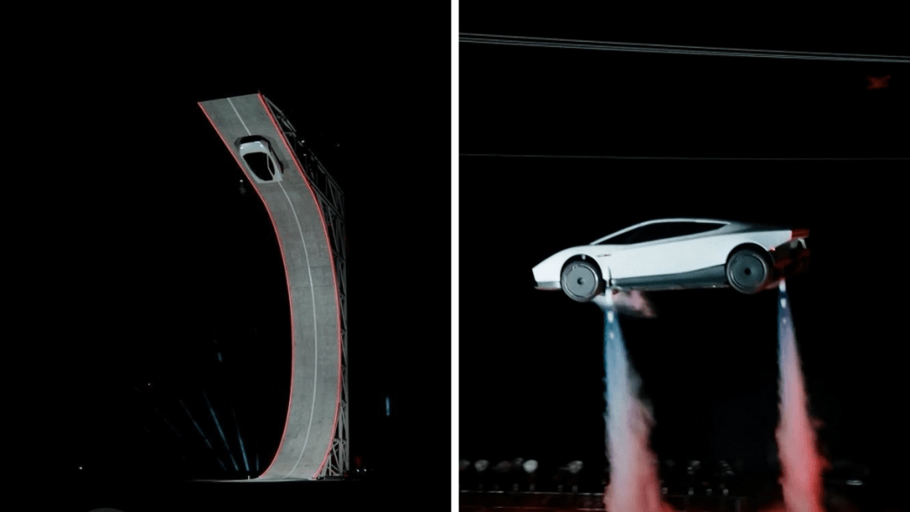 Tesla Roadster 2「飛天車」亮相，可短暫懸浮打空翻。