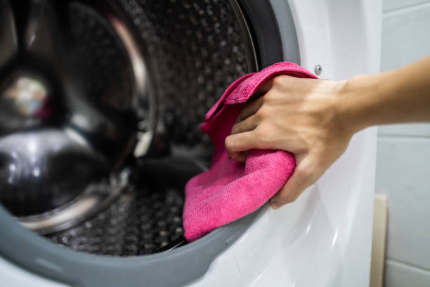 洗衣機每次清洗衣物完畢，便要用乾布抹乾膠圈。