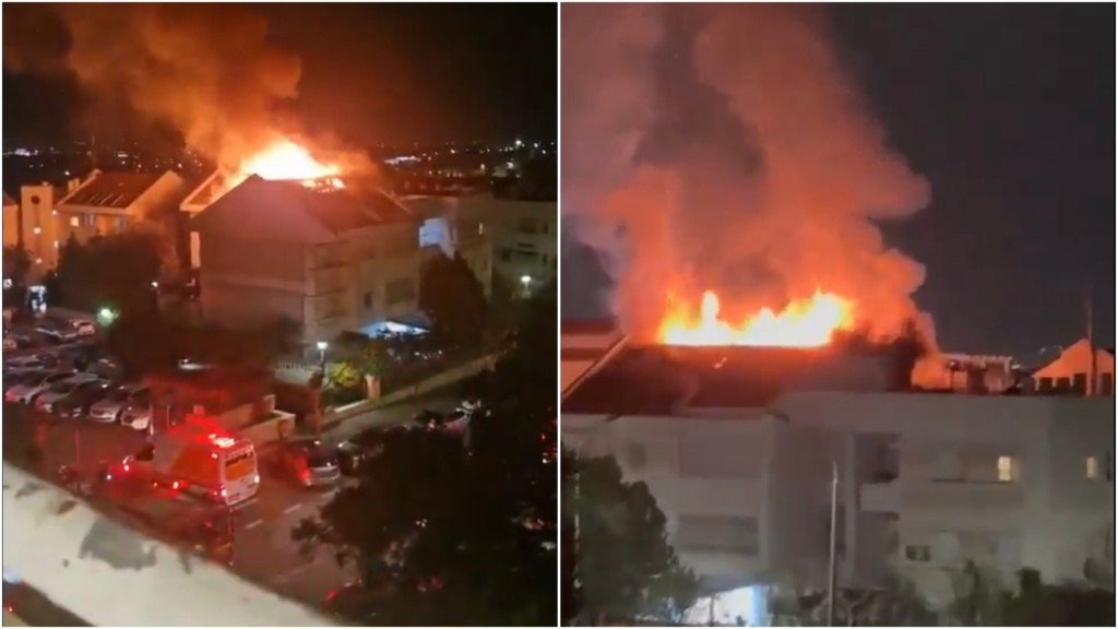 伊朗导弹击中以色列中部居民区。  X@visionergeo