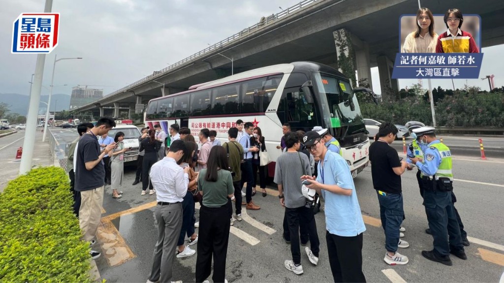 跟隨「紫組」的傳媒因沒有佩戴安全帶而收到深圳交通的「警告信」一封。