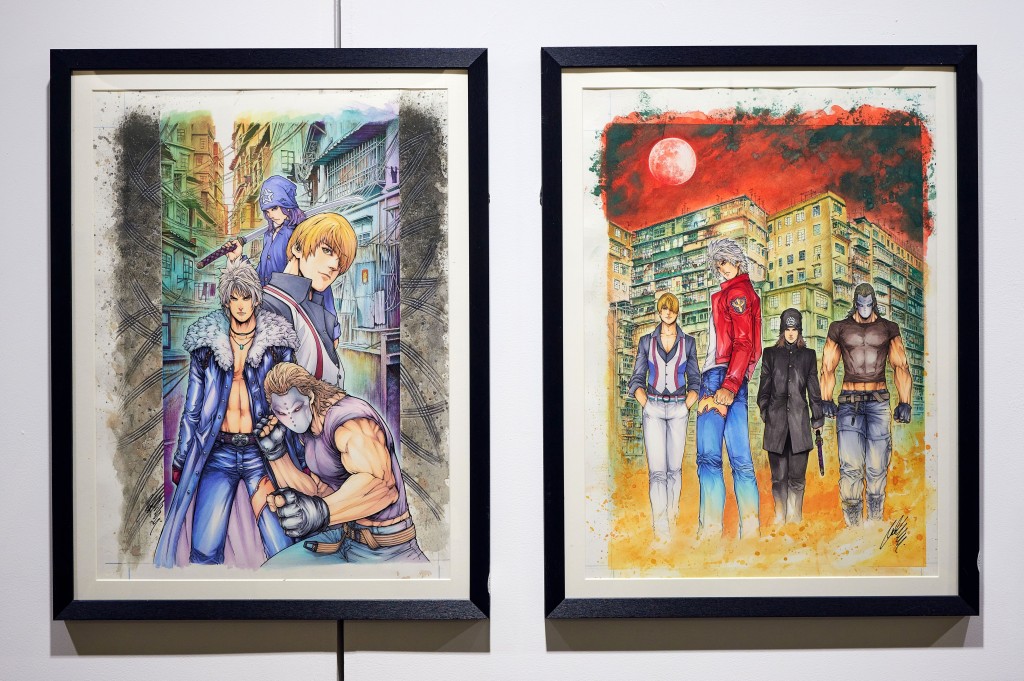 司徒剑桥的《九龙城寨之围城》（漫画版），2025年作，水彩。