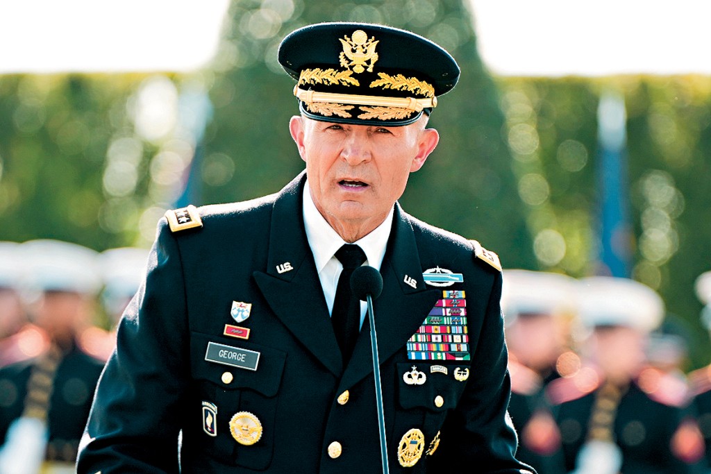 美陸軍原參謀長喬治。 