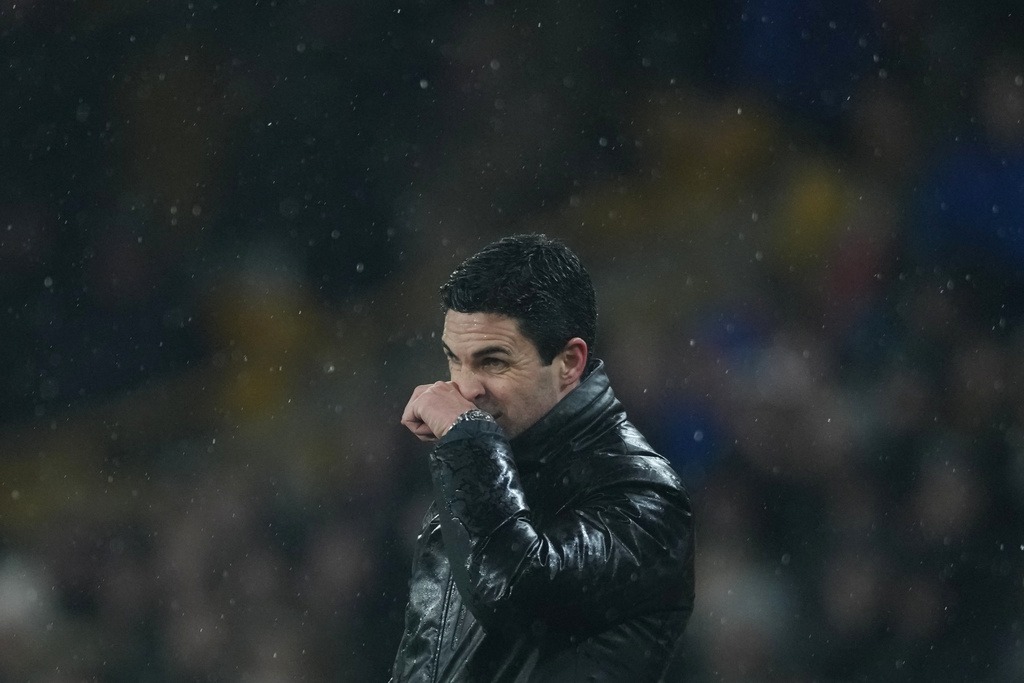 阿迪達賽後一臉茫然。美聯社