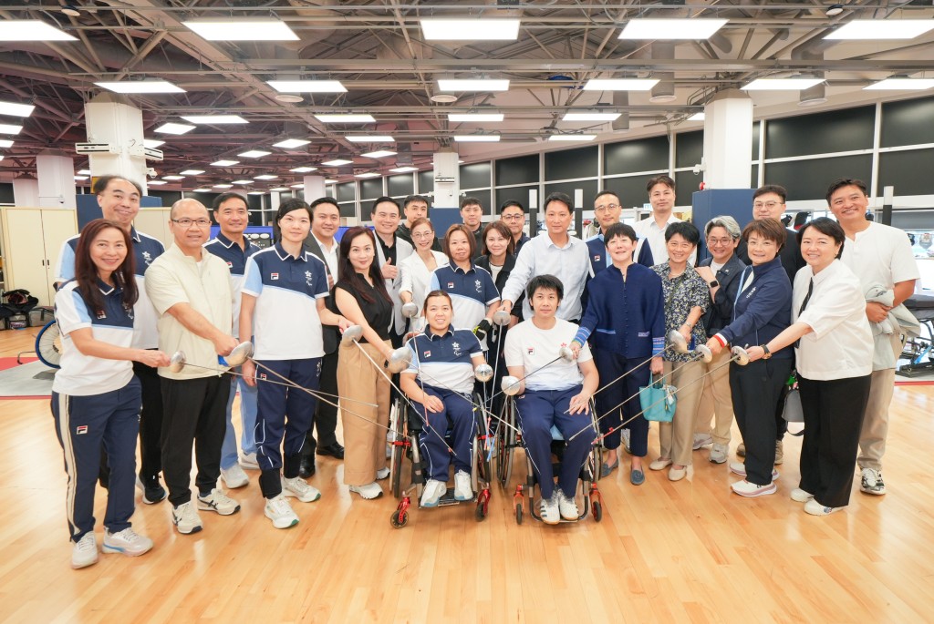 第五届亚洲残疾人运动会 立法会民政及文化体育事务委员会参观港队训练。