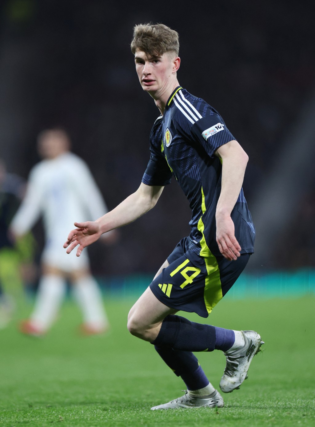 18歲蘇格蘭前鋒占士威爾遜。路透社