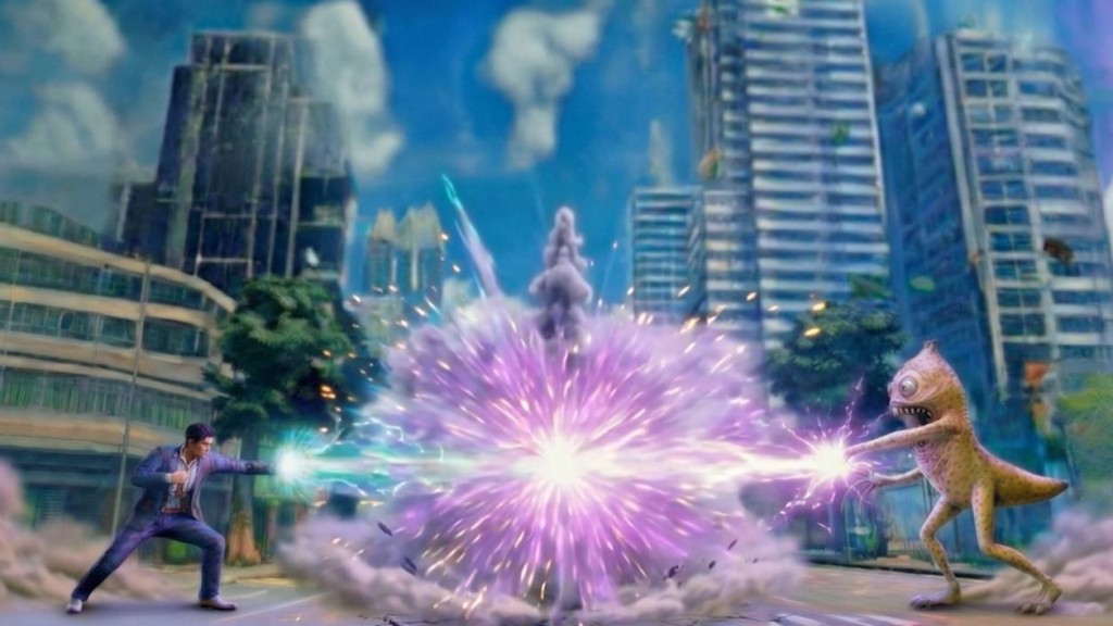 金管局副總裁阮國恒與「嗱喳蕉」展開對決。