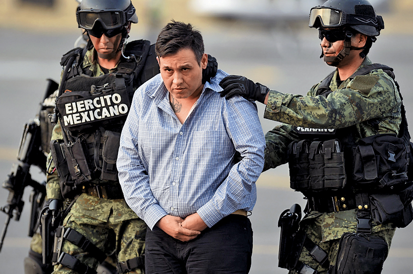 墨西哥警方2015年拘捕販毒集團首領特雷維諾。