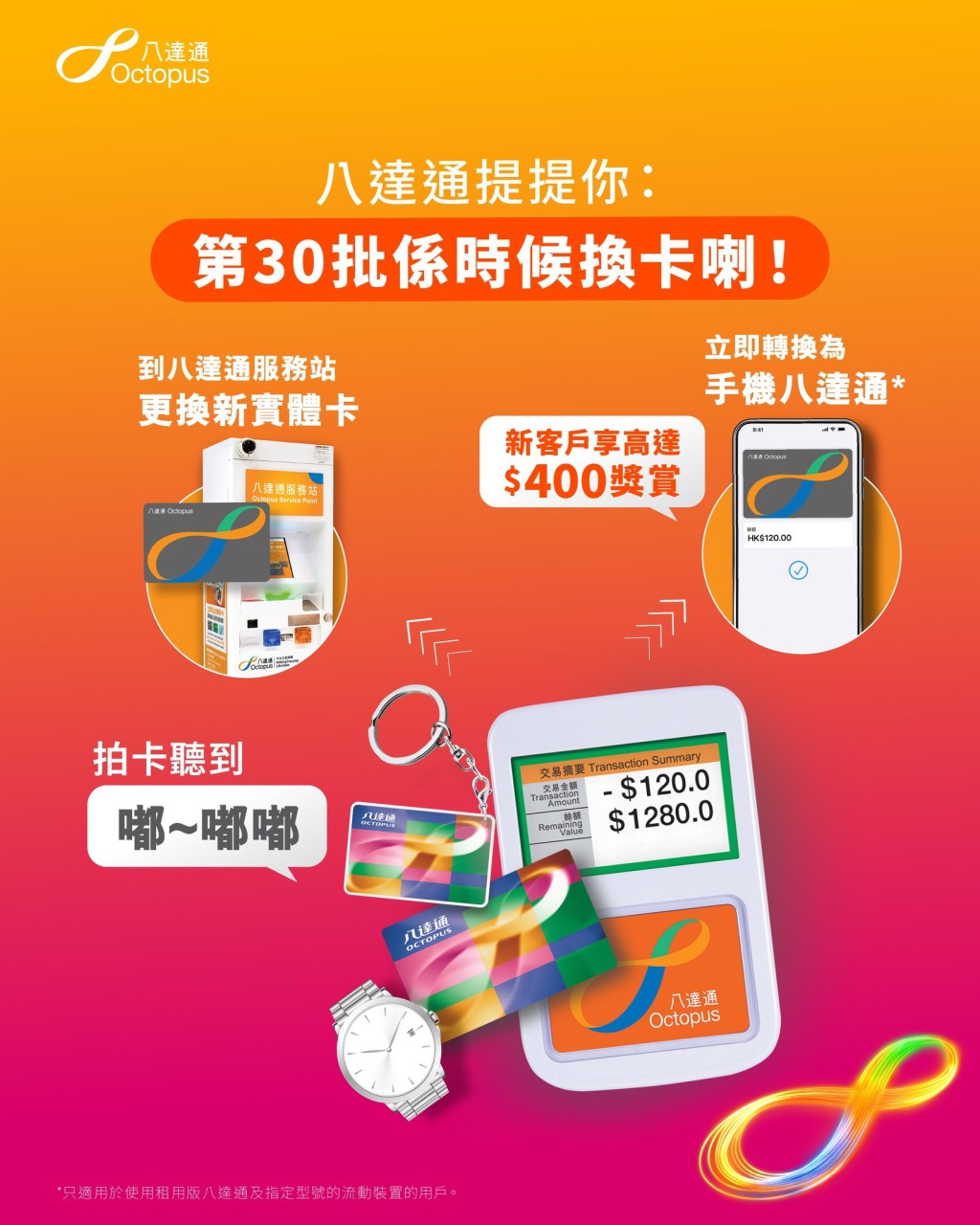 八達通換卡最後召集！第30批舊卡7月到期