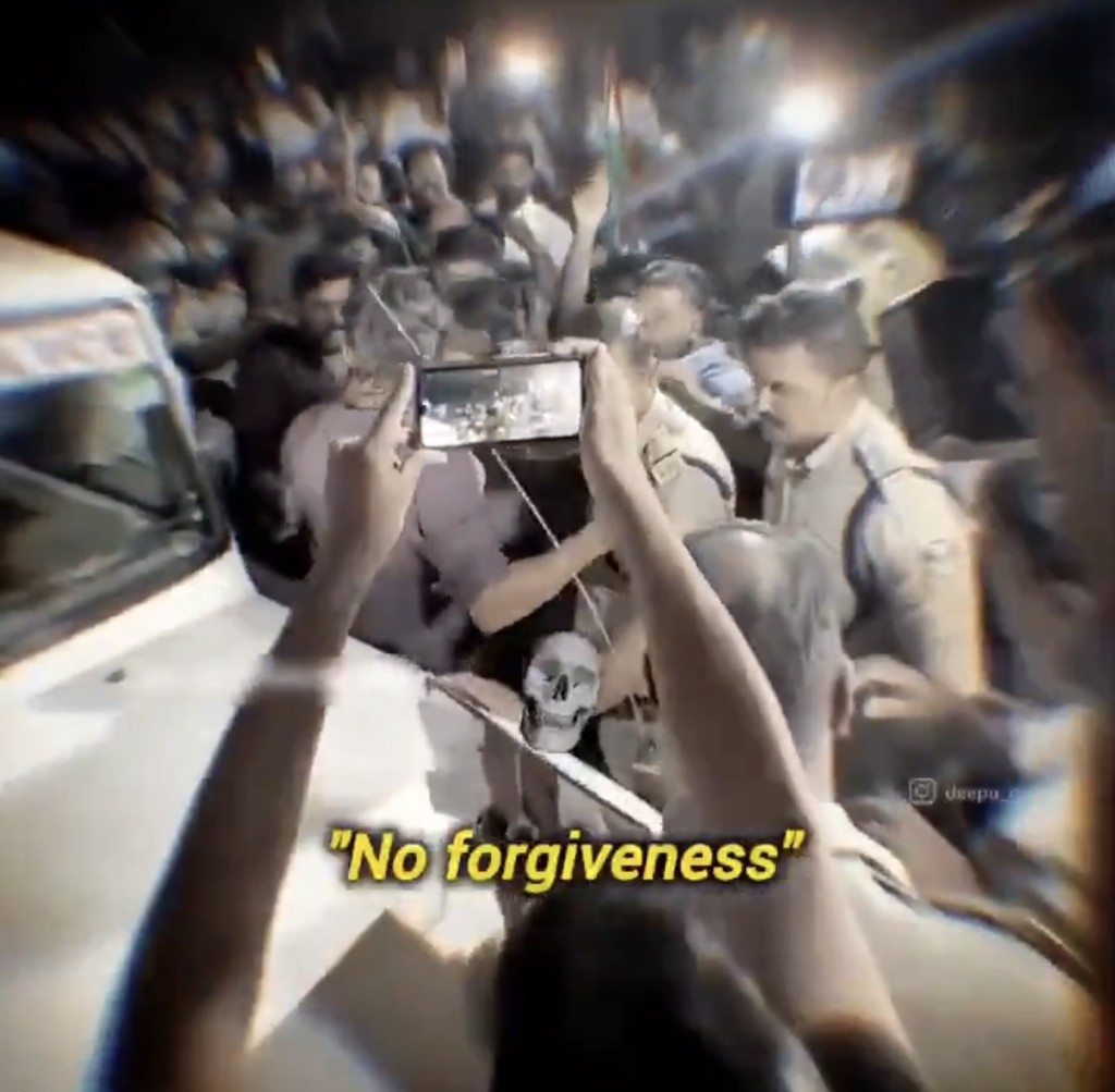 有人憤而喊出「不可原諒」。 有人憤而喊出「不可原諒」。