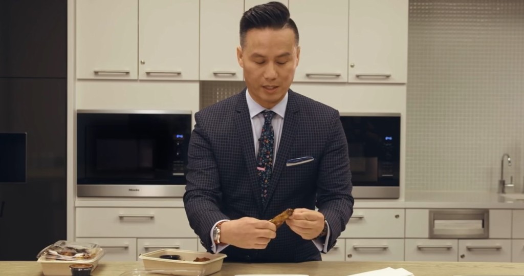 BD Wong Teaches You How to Eat a Chicken Wing