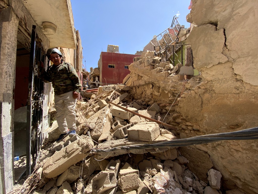 摩洛哥发生6.8级地震，酿成最少2000人身亡。(路透社)