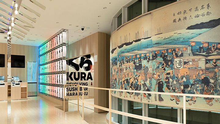 Kura壽司剛在東京原宿開設品牌旗下的第三家全球旗艦店。