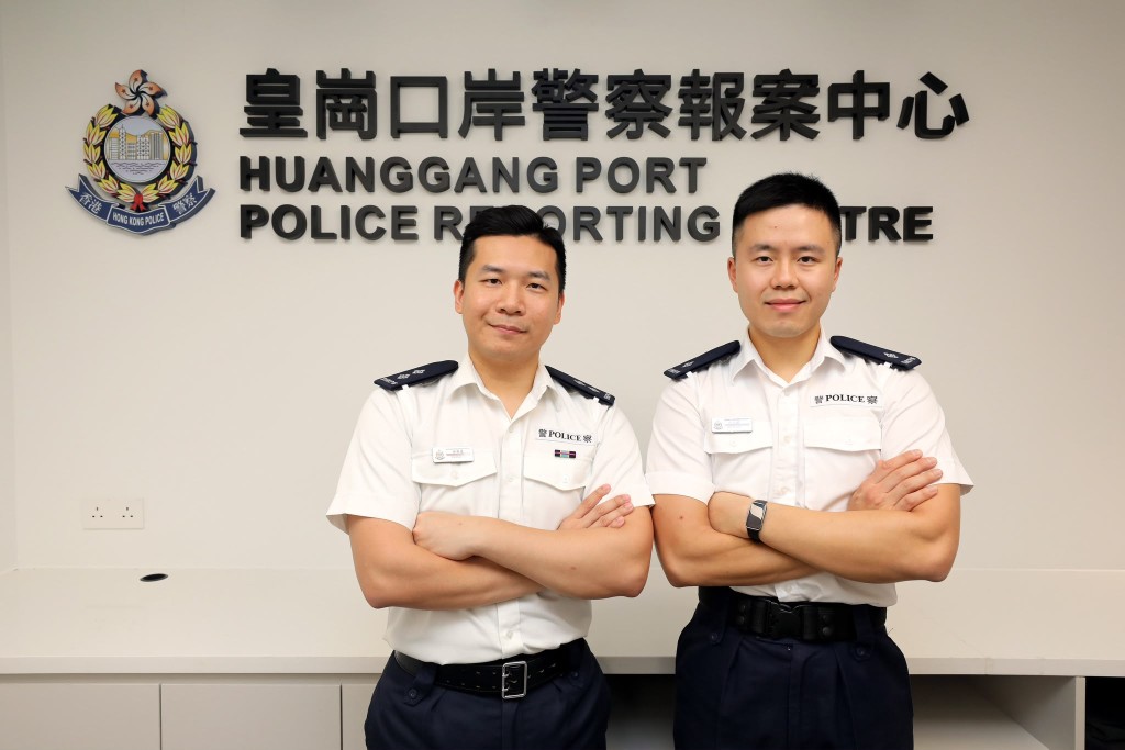余澤豪（左）和吳天麟期盼新口岸能為市民帶來快捷流暢的全新過關體驗。