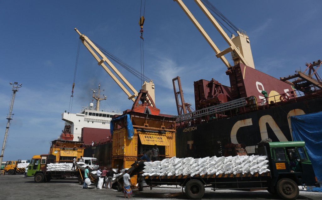 印度政府向中國求助，請求允許出售部分尿素貨物。（法新社）