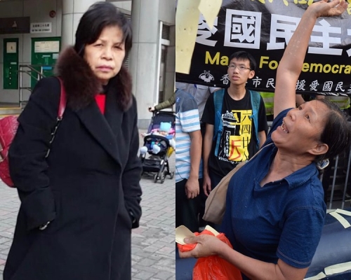 無業的59歲女子伍小萍及女長毛。郭止晅攝/資料圖片