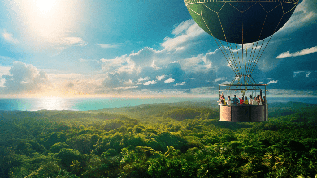 JUNGLIA重點設施： 2. 熱氣球體驗（HORIZON BALLON）