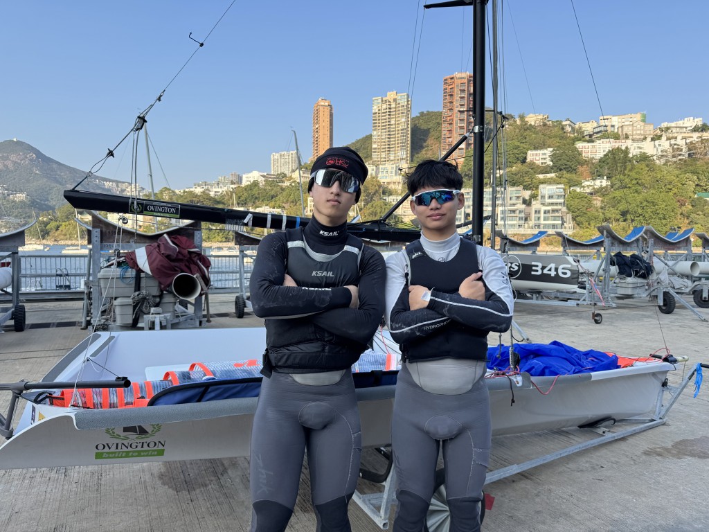 今年將會是Ayden（右）和William最後一次合作參加香港帆船賽周。 筆者提供圖片