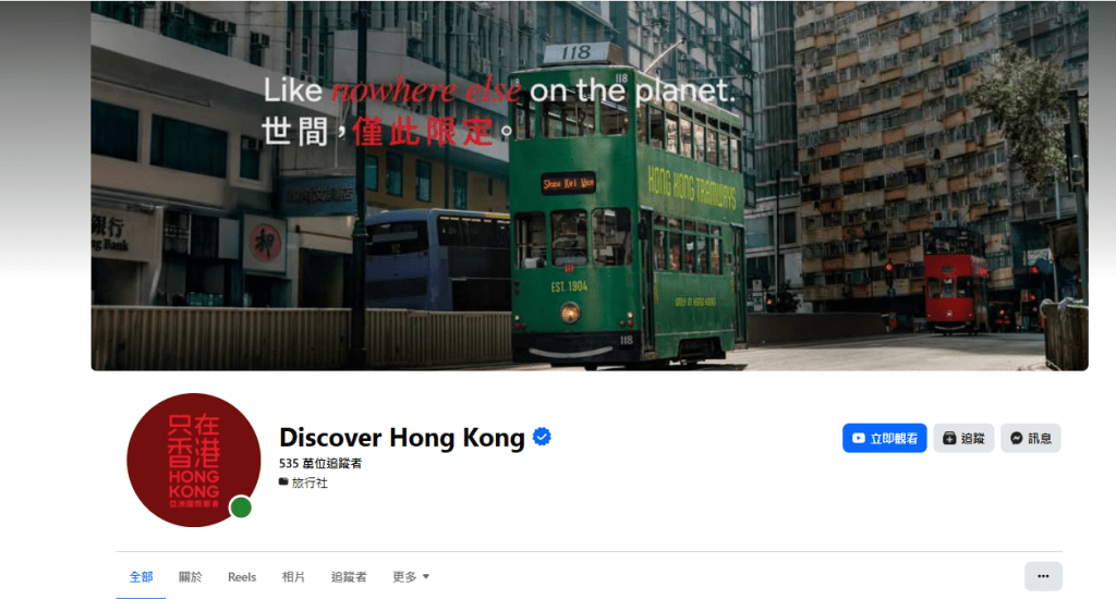 旅發局目前於全球共營運12個官方社交媒體頻道，累積粉絲人數超過1400萬。旅發局FB截圖