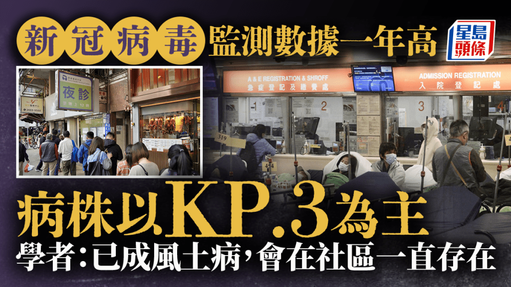 新冠感染以病毒株KP.3為主 劉宇隆料感染人數不久後會下跌
