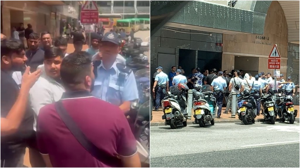 葵涌大批外賣員聚集 疑受加薪傳聞吸引 警趕至維持秩序