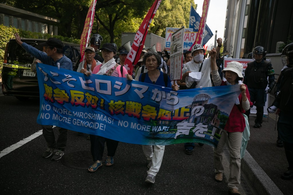 長崎核爆受害者團體抗議「日本擁核」言論　促政府堅守無核三原則。路透社資料圖片