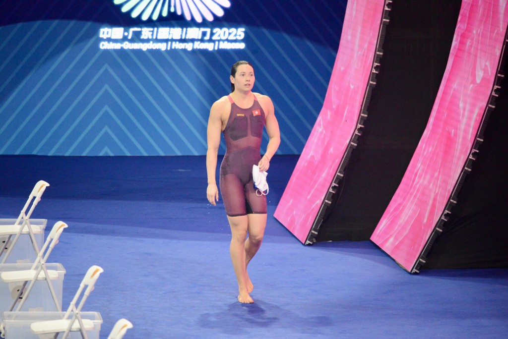 何詩蓓取得今屆全運會第2金。楊功煜攝 何詩蓓取得今屆全運會第2金。楊功煜攝