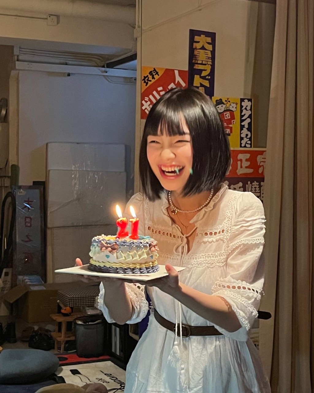 谢咏欣去年3月底庆祝21岁生日。