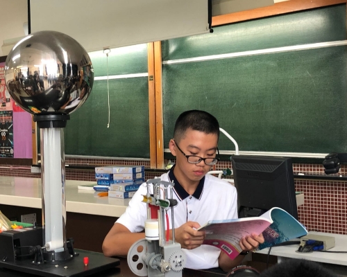 徐文鴻笑言自己是考試機器。