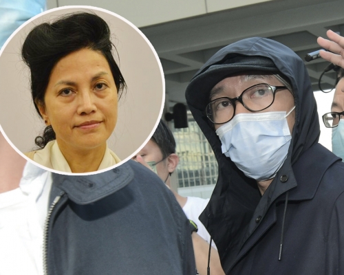 周星馳庭外遇陳玉娥(小圖),爆笑回應:「化咗灰都認得,但戴咗口罩難啲」。 資料圖片