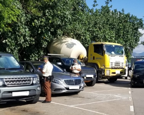 部分肇事車輛。警方提供