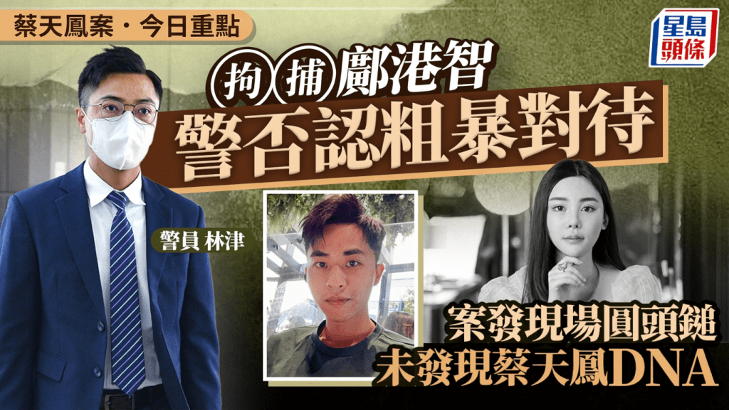 蔡天凤案・今日重点｜警否认拘捕邝港智时粗暴对待 圆头锤无蔡天凤DNA