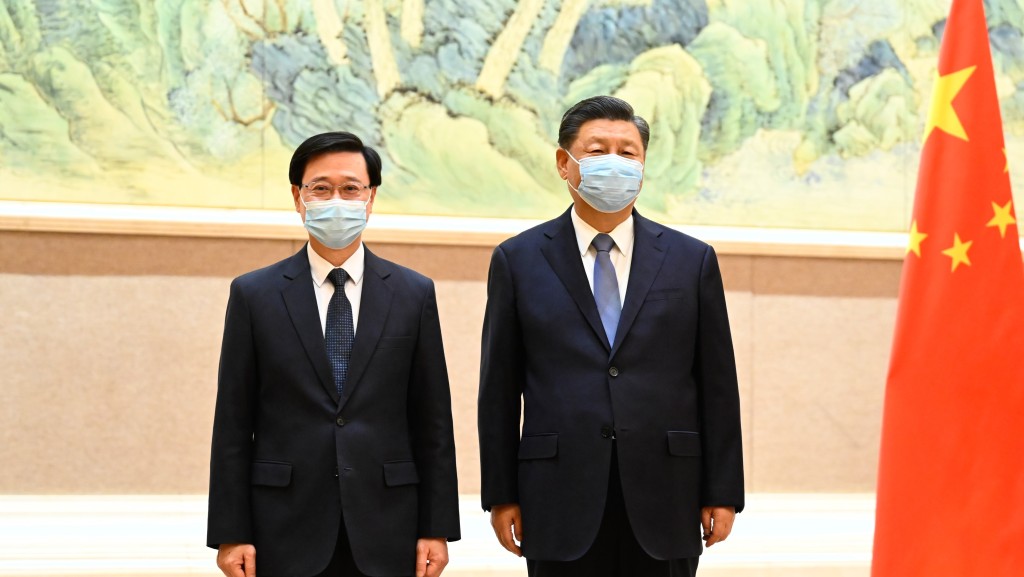 今年5月,李家超獲國家主席習近平接見。政府新聞處