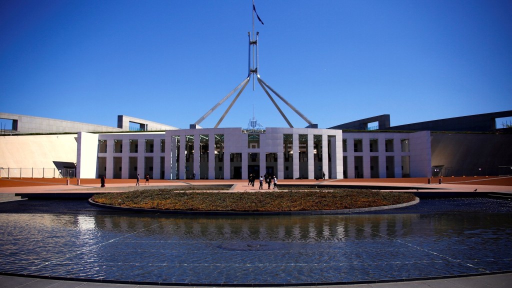 澳洲國會大廈位於坎培拉。 路透社