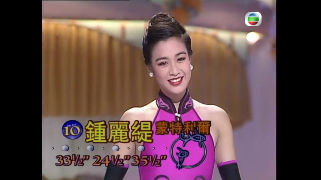 锺丽缇1993年参选《国际华裔小姐竞选》。