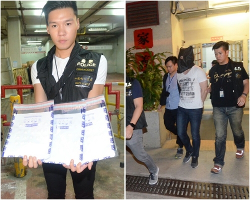 警方拘捕一名28歲男子。蔡楚輝攝