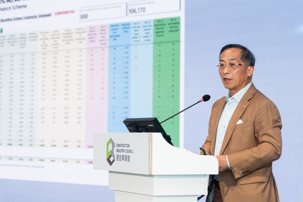 建造業議會主席何安誠教授工程師強調提升工地安全必須從根源做起。 建造業議會主席何安誠教授工程師強調提升工地安全必須從根源做起。