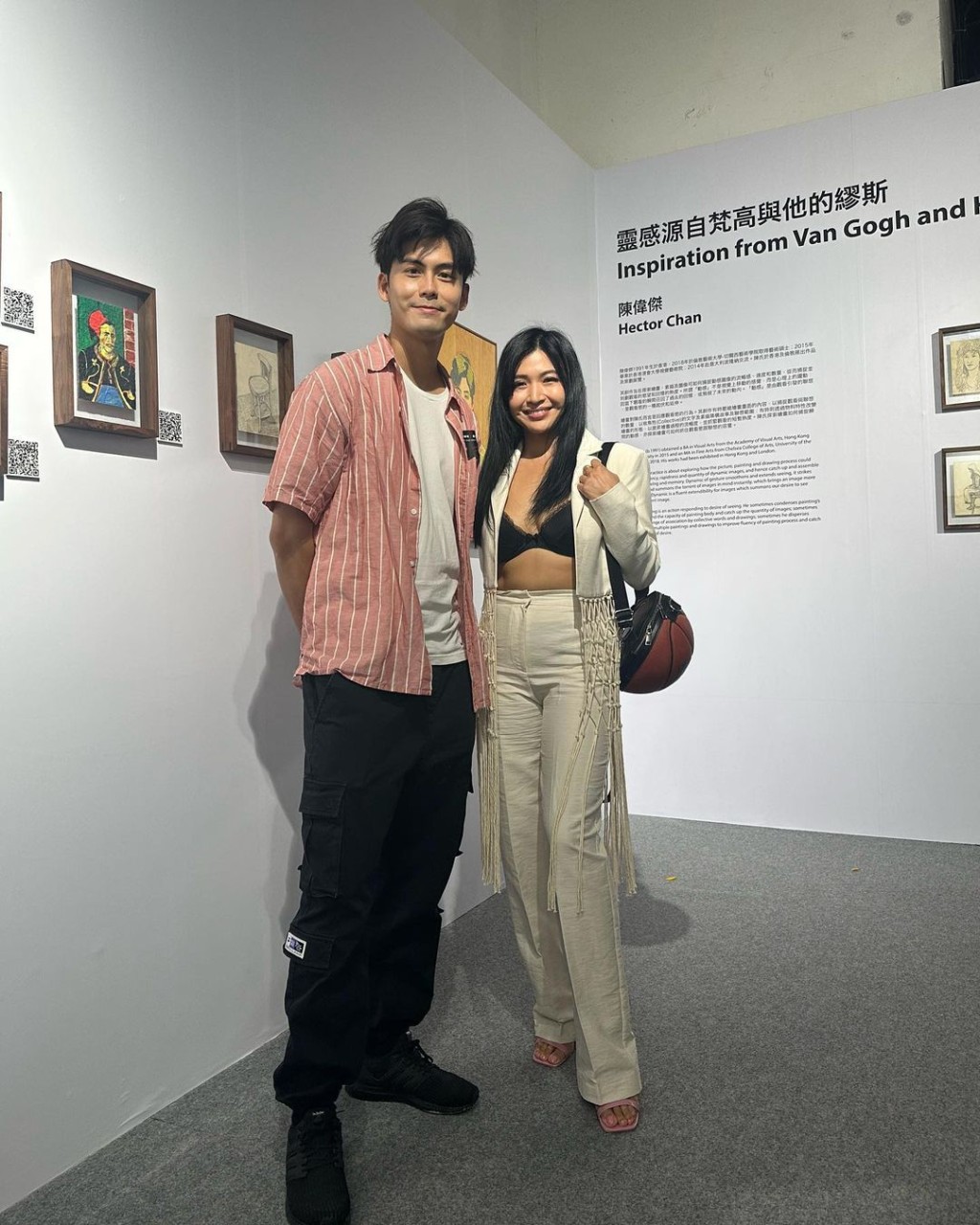 陳思圻前日貼出到澳門睇藝術展的照片。