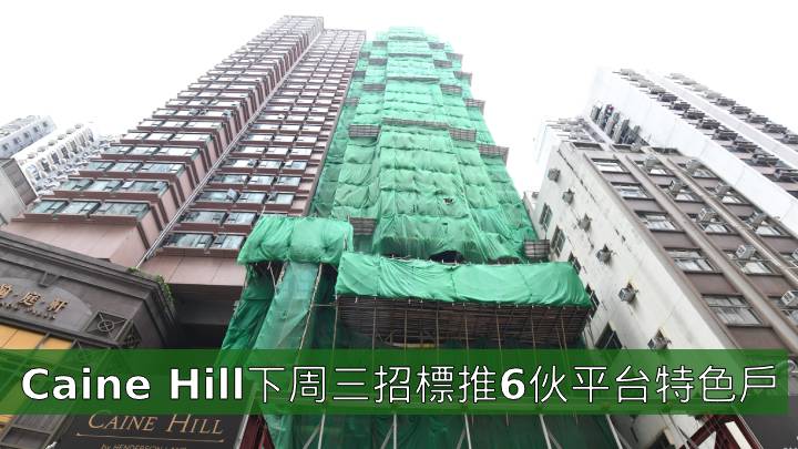 Caine Hill下周三招標推6伙平台特色戶