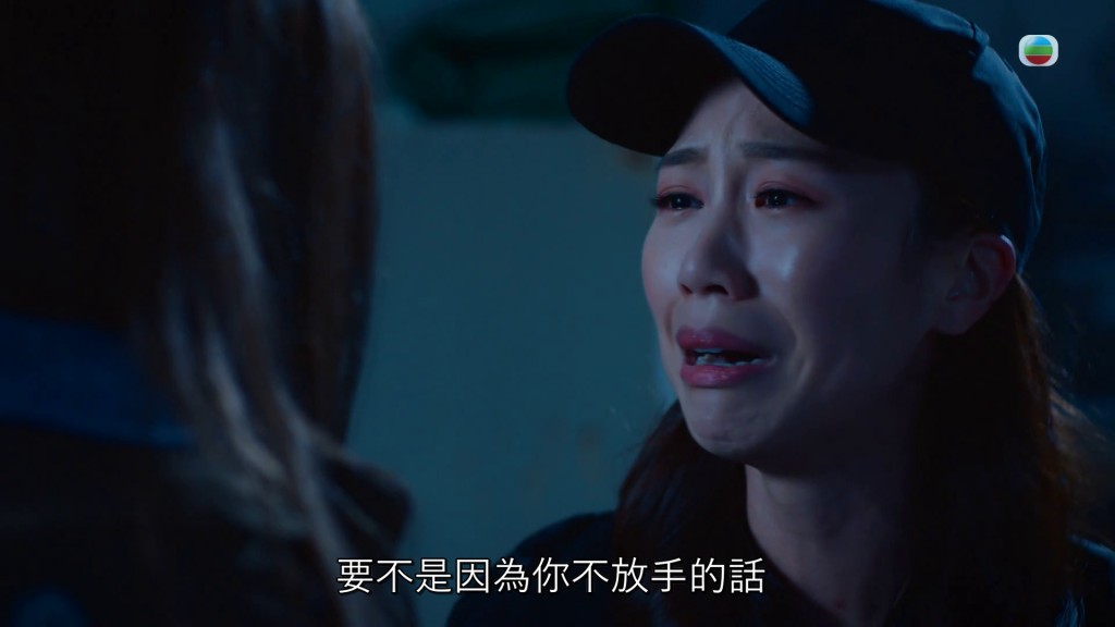 何沛珈劇中與劉佩玥在天台攤牌的高潮戲份。