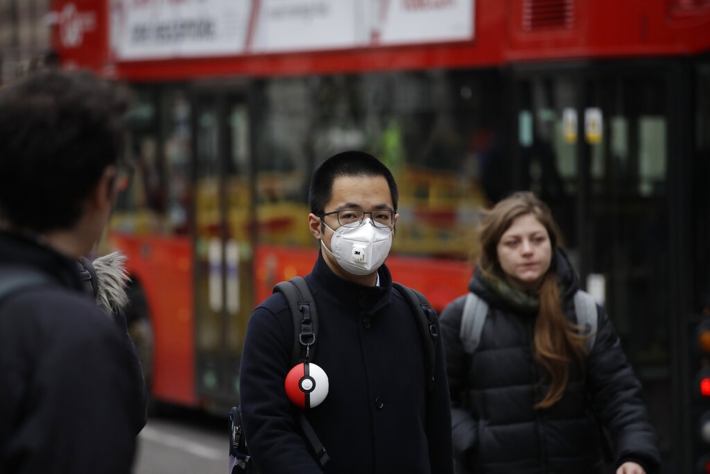 英國市面情況。AP圖片