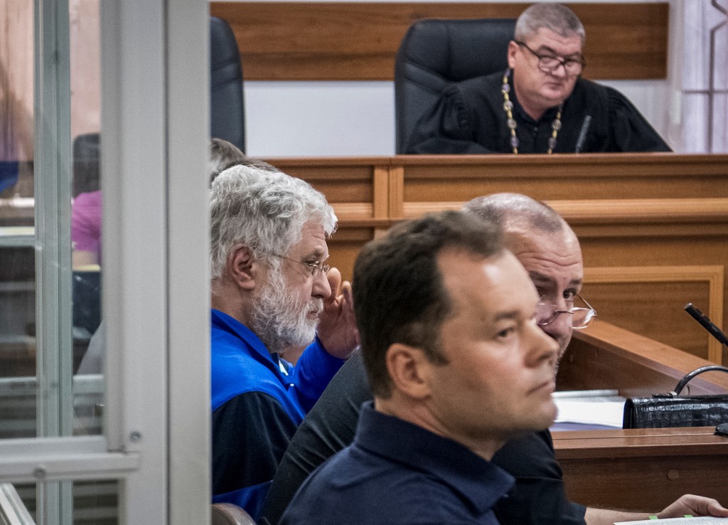  科洛莫伊斯基9月2日在基辅出席法院庭审。路透社