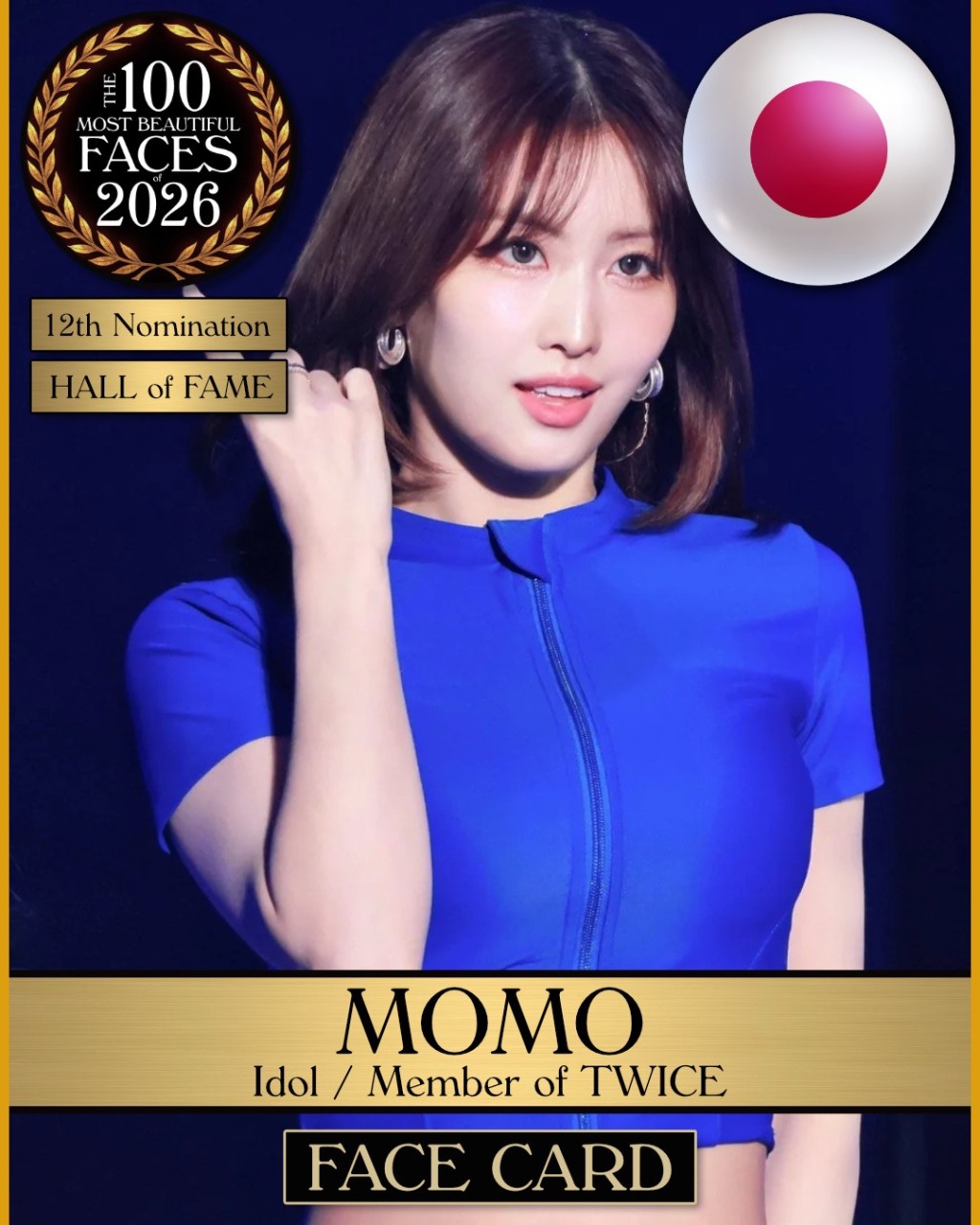 TWICE隊友MOMO都入圍。 TWICE隊友MOMO都入圍。