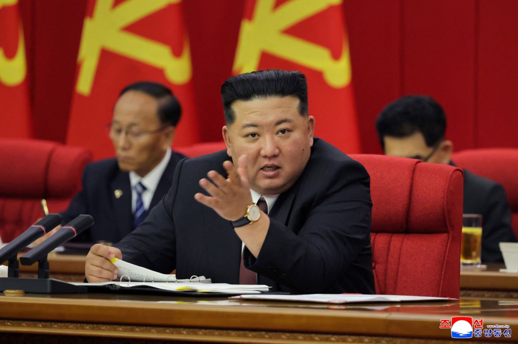 金正恩批美韓合作建核潛艇。法新社