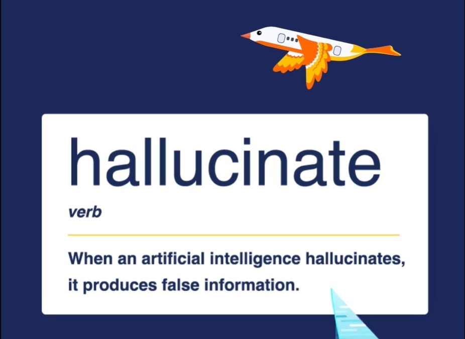 Hallucinate增AI相關定義。網上圖片